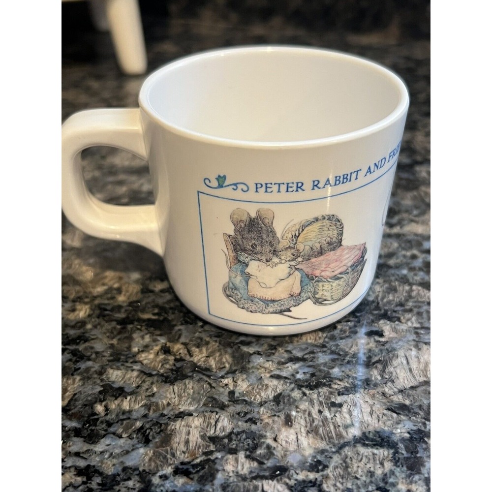 Vintage Beatrix Potter Peter Rabbit And Friends Child's Mug Cup Eden F. Warne